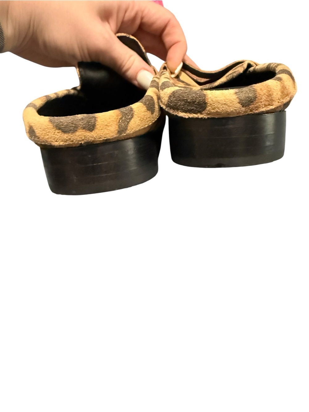 Charleston Shoe Co. Georgia Loafer Slide Mules - Leopard Print size 8 - Picture 8 of 9